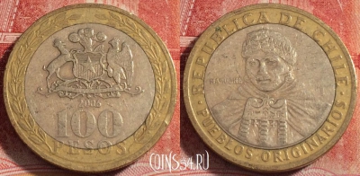 Чили 100 песо 2006 года, KM# 236, 257-083