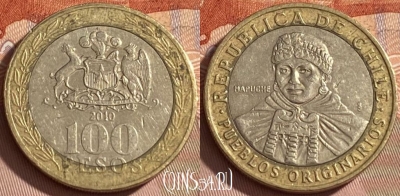 Чили 100 песо 2010 года, KM# 236, 461r-237