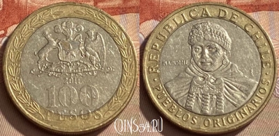 Чили 100 песо 2011 года, KM# 236, 438q-096