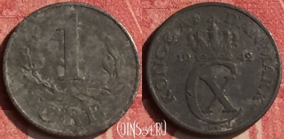 Дания 1 эре 1942 года, KM# 832, 439-071