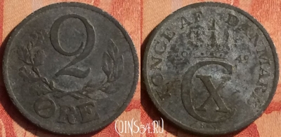 Дания 2 эре 1942 года, KM# 833a, 049n-011
