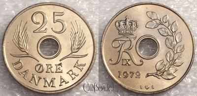 Дания 25 эре 1972 года, 77-006b