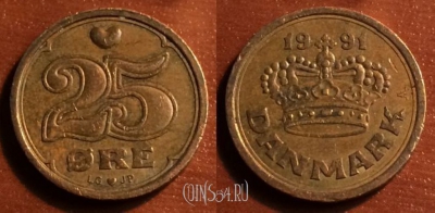 Дания 25 эре 1991 года, 43-055