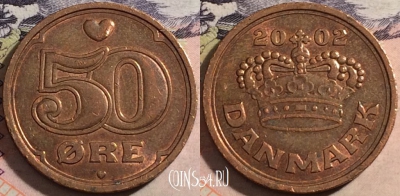 Дания 50 эре 2003 года, KM# 866, a067-102