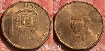 Доминикана 1 песо 2008 года, 175m-033