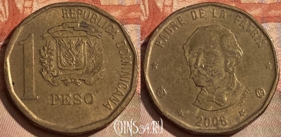 Доминикана 1 песо 2008 года, 116r-052