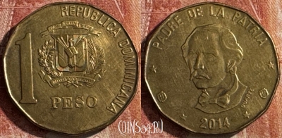 Доминикана 1 песо 2014 года, s442s-077