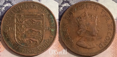 Джерси 1/12 шиллинга 1964 года, KM# 21, a091-013