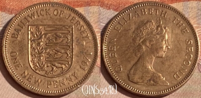 Джерси 1 новый пенни 1971 года, KM# 30, 397p-055 ♛