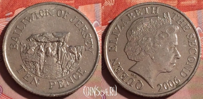 Джерси 10 пенсов 2006 года, KM# 106, 339-096