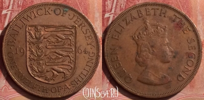 Джерси 1/12 шиллинга 1964 года, KM# 21, 061l-036