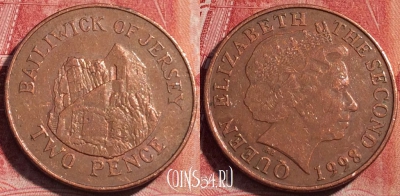 Джерси 2 пенса 1998 года, KM# 104, 072c-071