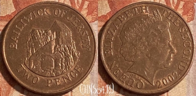 Джерси 2 пенса 2002 года, KM# 104, 101r-022