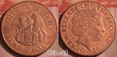Джерси 2 пенса 2006 года, KM# 104, 257k-096