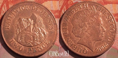 Джерси 2 пенса 2006 года, KM# 104, 263a-078