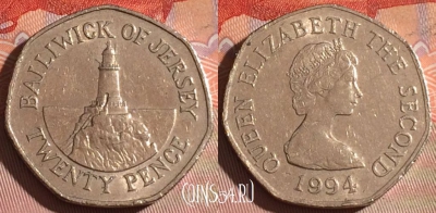 Джерси 20 пенсов 1994 года, KM# 66, 262c-101