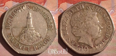 Джерси 20 пенсов 1998 года, KM# 107, 263c-083