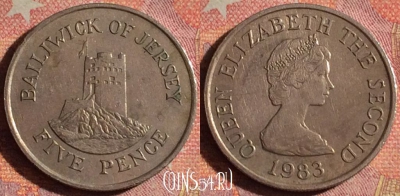 Джерси 5 пенсов 1983 года, KM# 56.1, 104i-138