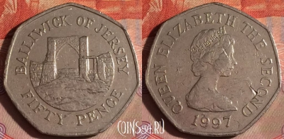 Джерси 50 пенсов 1997 года, KM# 58.2, 081f-010