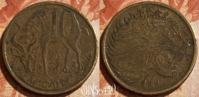 Эфиопия 10 центов 2008 года, KM# 45.3, 493р-135