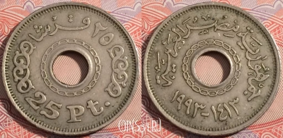 Египет 25 пиастров 1993 года (١٩٩٣), KM# 734, b077-020