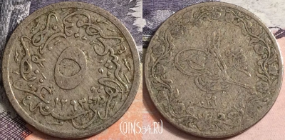 Египет 5/10 кирша 1876 года (١٢٩٣), KM# 291, a095-130