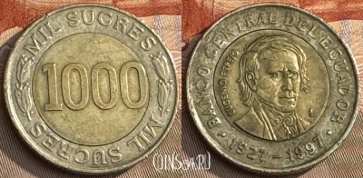 Эквадор 1000 сукре 1997 года, KM# 103, 234t-104