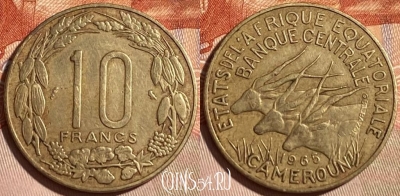 Экваториальная Африка 10 франков 1965 г., 464q-348 ♛
