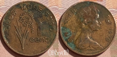 Фиджи 1 цент 1979 года, KM# 39, 219r-097