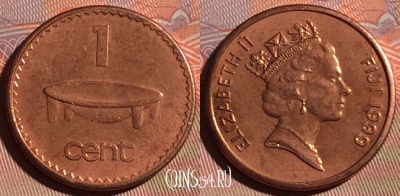Фиджи 1 цент 1999 года, KM# 49a, 125c-078
