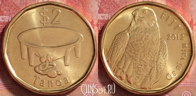 Фиджи 2 доллара 2012 года, KM# 337, UNC, 269j-111