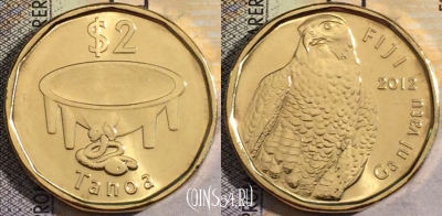 Фиджи 2 доллара 2012 года, KM# 337, UNC, 161-051