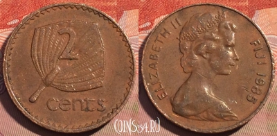 Фиджи 2 цента 1985 года, KM# 28, 089a-001