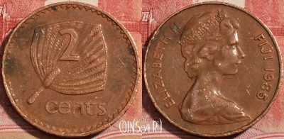 Фиджи 2 цента 1985 года, KM# 28, 222-097