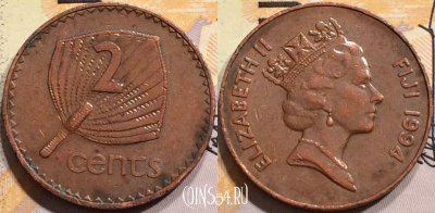 Фиджи 2 цента 1994 года, KM# 50a, 139-022