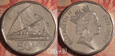 Фиджи 50 центов 2009 года, KM# 122, 174a-092