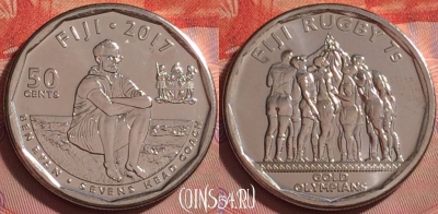 Фиджи 50 центов 2017 года, UNC, 294j-130