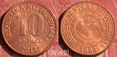 Филиппины 10 сентимо 2013 года, KM# 270, 439-074
