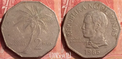 Филиппины 2 писо 1985 года, KM# 244, 062m-007