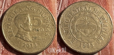 Филиппины 5 писо 2013 года, KM# 272, 042s-005