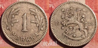 Финляндия 1 марка 1929 года, KM# 30, 071c-031