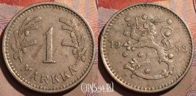 Финляндия 1 марка 1933 года, KM# 30, 203b-070