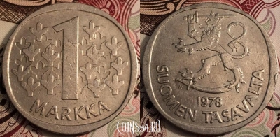 Финляндия 1 марка 1978 года, см. сост., 66-036b