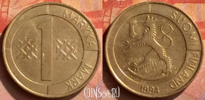 Финляндия 1 марка 1994 года, KM# 76, 258n-113
