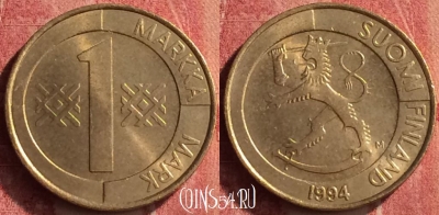 Финляндия 1 марка 1994 года, KM# 76, 371n-134