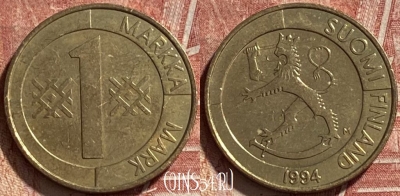 Финляндия 1 марка 1994 года, KM# 76, 463r-642