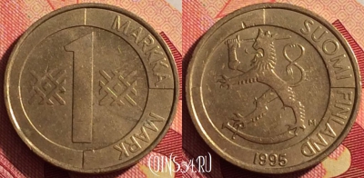 Финляндия 1 марка 1995 года, KM# 76, 208i-134
