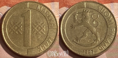 Финляндия 1 марка 1997 года, KM# 76, 181r-096