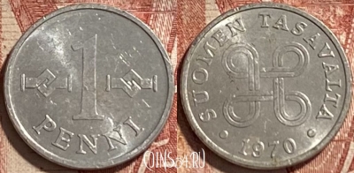 Финляндия 1 пенни 1970 года, KM# 44a, 463r-503