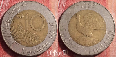 Финляндия 10 марок 1993 года, KM# 77, 198j-096